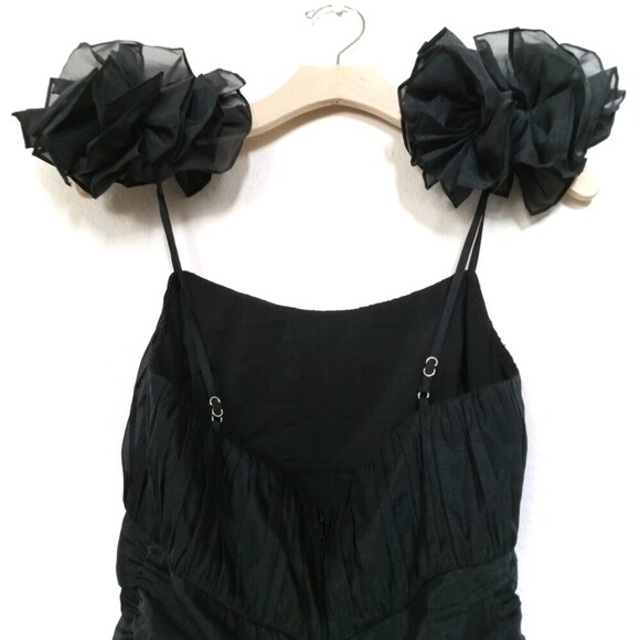 NWT Lovers and Friends Moda Floral Shoulder Applique Mini Dress Coquette Lolita - Picture 10 of 11